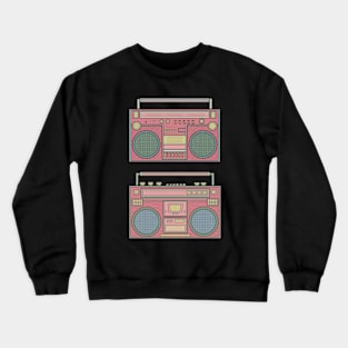 Red Classic Boombox Crewneck Sweatshirt